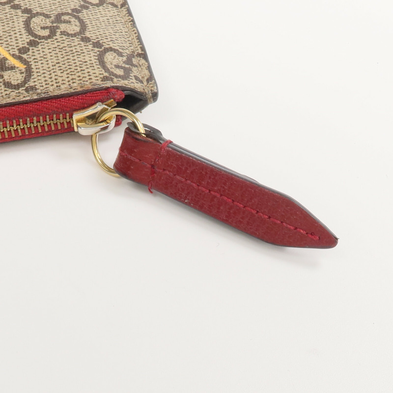 GUCCI 塗層帆布Coin/Card Case金扣零錢包/卡片套-10