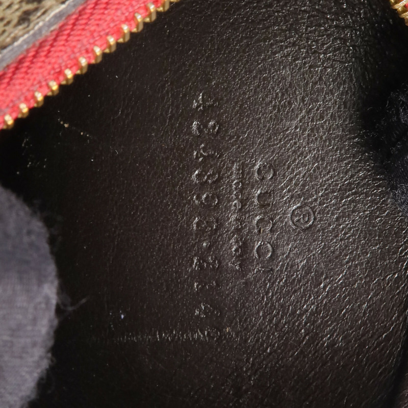 GUCCI 塗層帆布Coin/Card Case金扣零錢包/卡片套-14