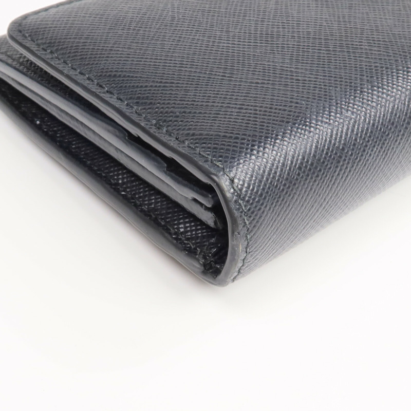 PRADA Saffiano皮革Long Wallet金扣長錢包-8