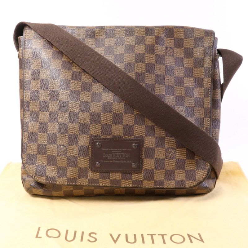 LOUIS VUITTON Damier Brooklyn GM肩背袋-9