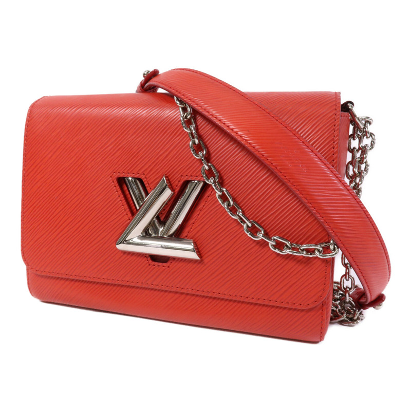 LOUIS VUITTON Epi Twist MM銀扣鏈帶肩背袋-2