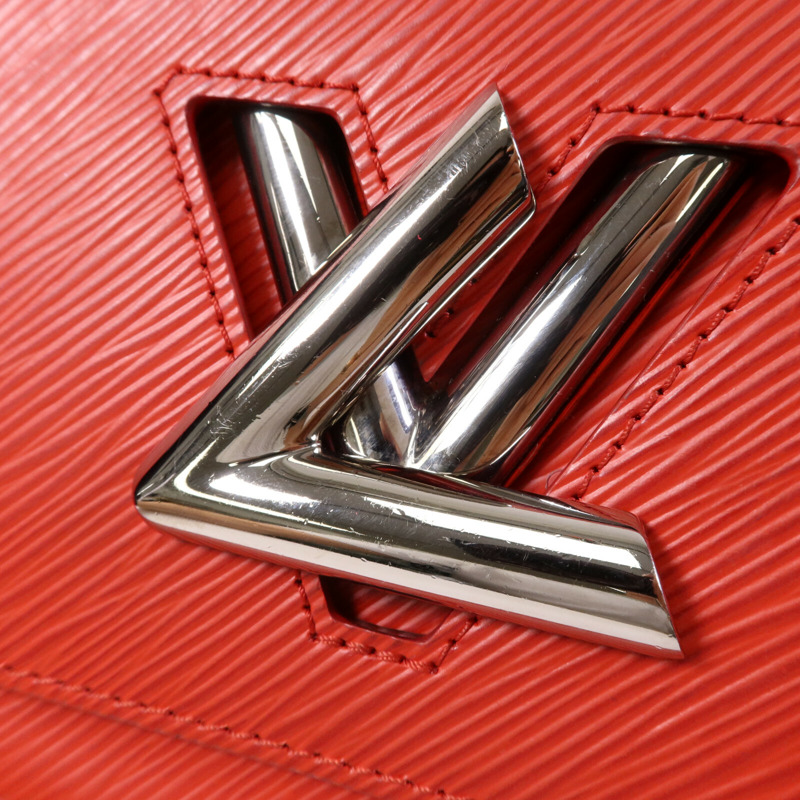 LOUIS VUITTON Epi Twist MM銀扣鏈帶肩背袋-6