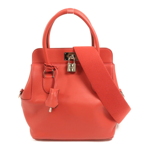 HERMES Swift皮革Toolbox 20銀扣手挽肩背兩用袋