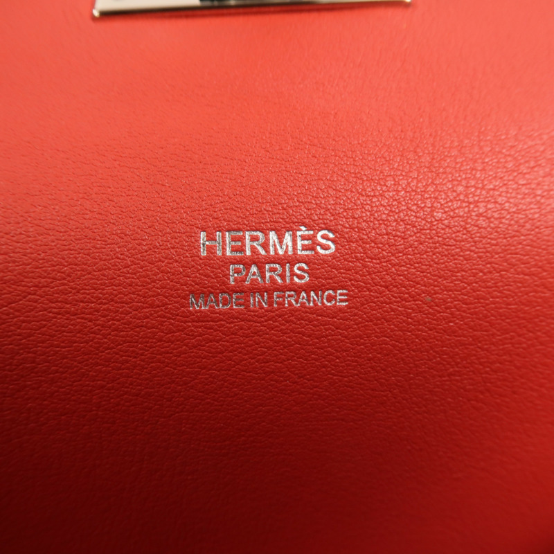 HERMES Swift皮革Toolbox 20銀扣手挽肩背兩用袋-5