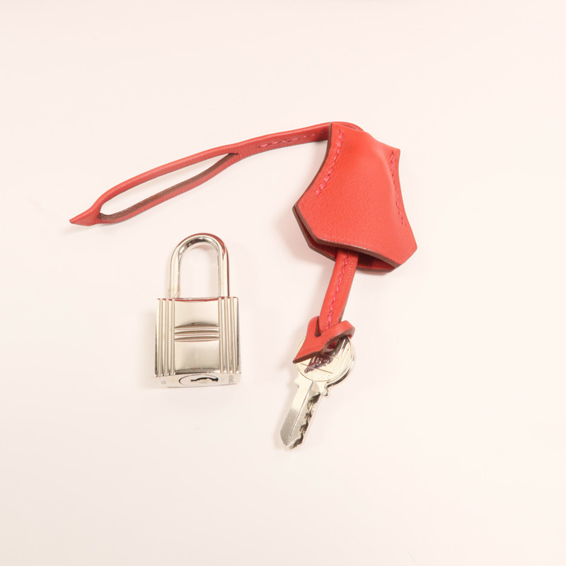 HERMES Swift皮革Toolbox 20銀扣手挽肩背兩用袋-8