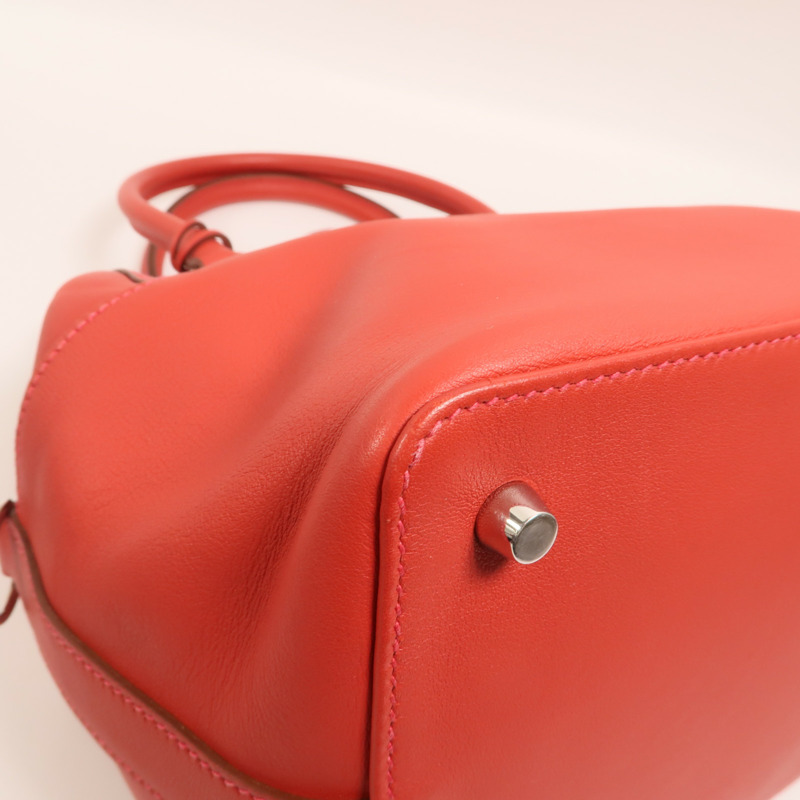 HERMES Swift皮革Toolbox 20銀扣手挽肩背兩用袋-11