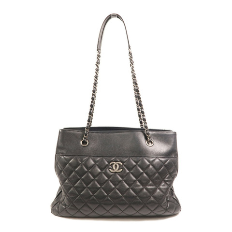 CHANEL 牛皮皮革Urban Companion Tote銀扣鏈帶手挽袋