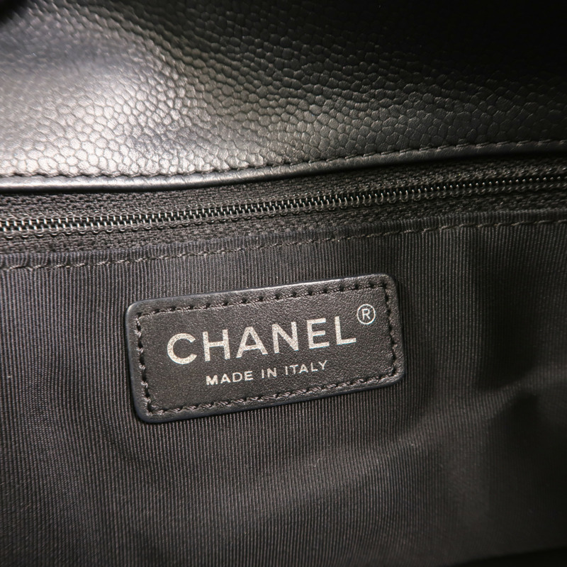 CHANEL 牛皮皮革Urban Companion Tote銀扣鏈帶手挽袋-5