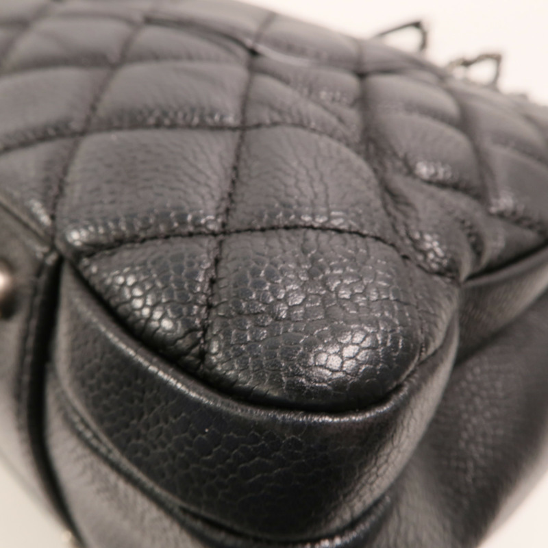 CHANEL 牛皮皮革Urban Companion Tote銀扣鏈帶手挽袋-12