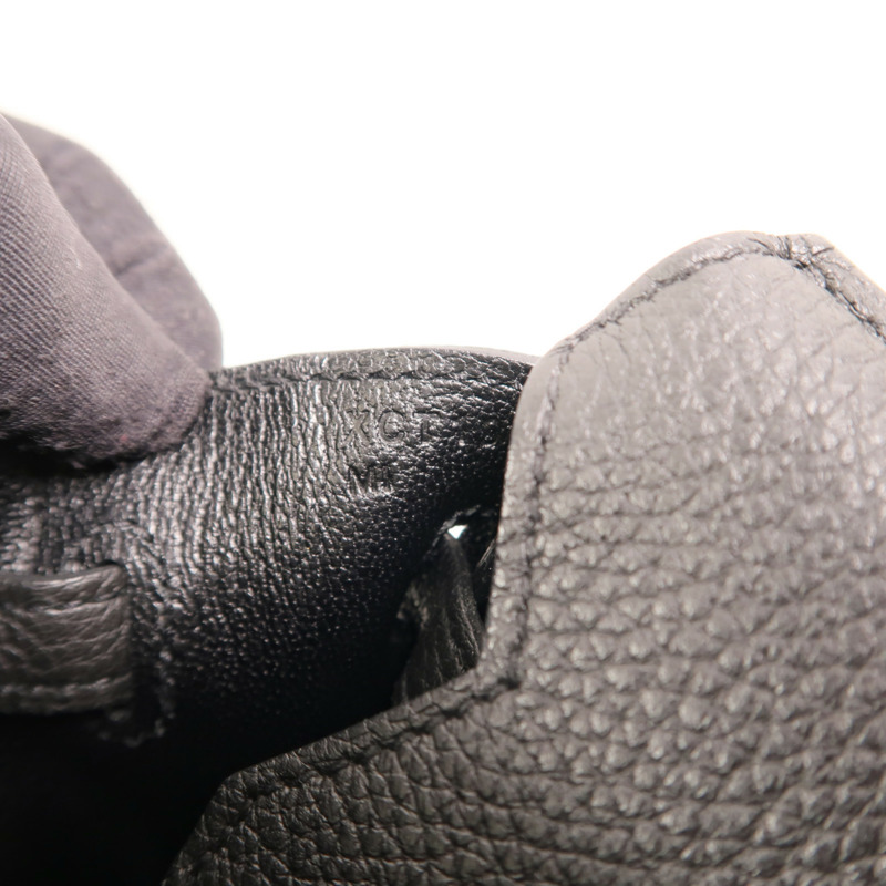 HERMES Togo皮革Birkin 25金扣手挽袋Noir-6