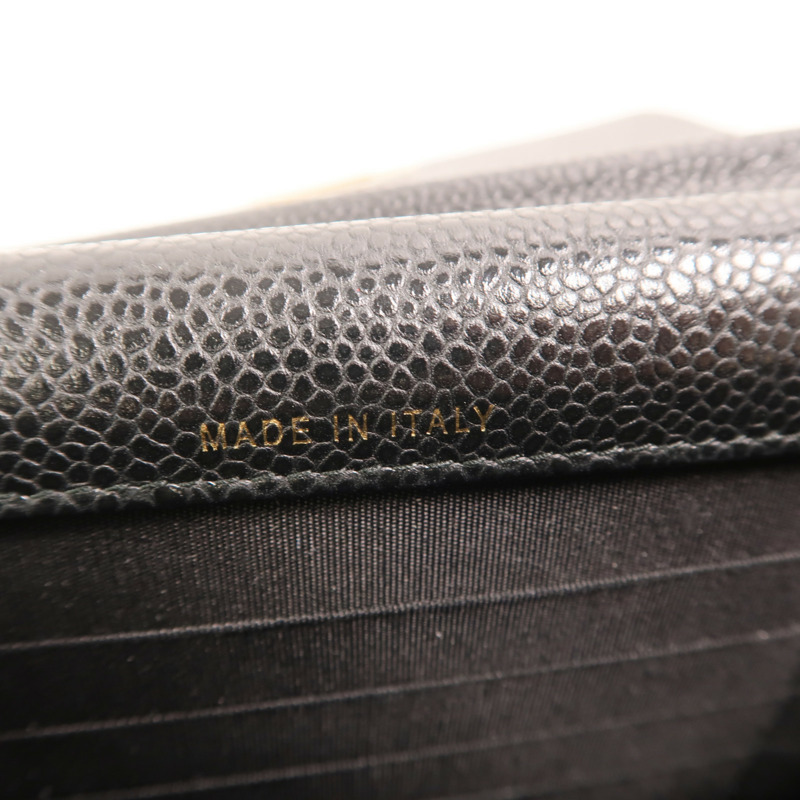 CHANEL 牛皮皮革Chain Shoulder金扣鏈帶肩背袋-6