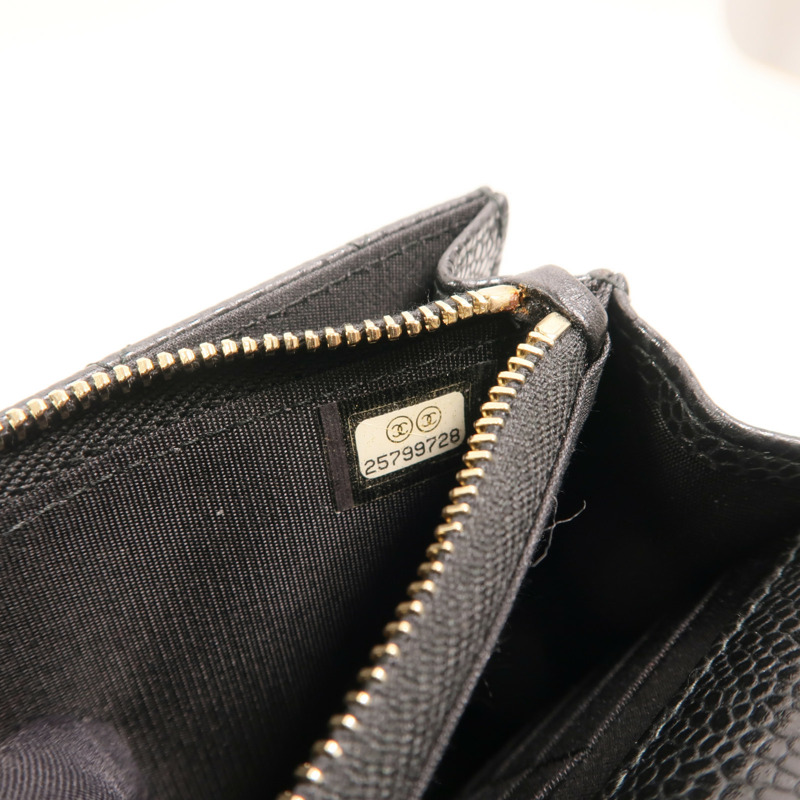 CHANEL 牛皮皮革Chain Shoulder金扣鏈帶肩背袋-7