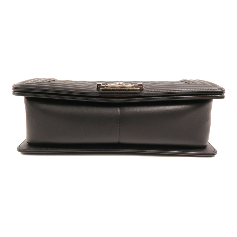 CHANEL 牛皮皮革Boy 25鏈帶肩背袋-3