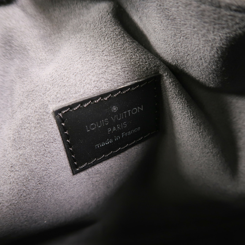 LOUIS VUITTON Jacquard Denim Side Trunk銀扣手挽肩背兩用袋-5