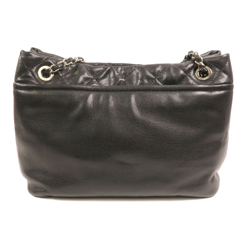 CHANEL 牛皮皮革Chain Shoulder Bag銀扣鏈帶肩背袋-1