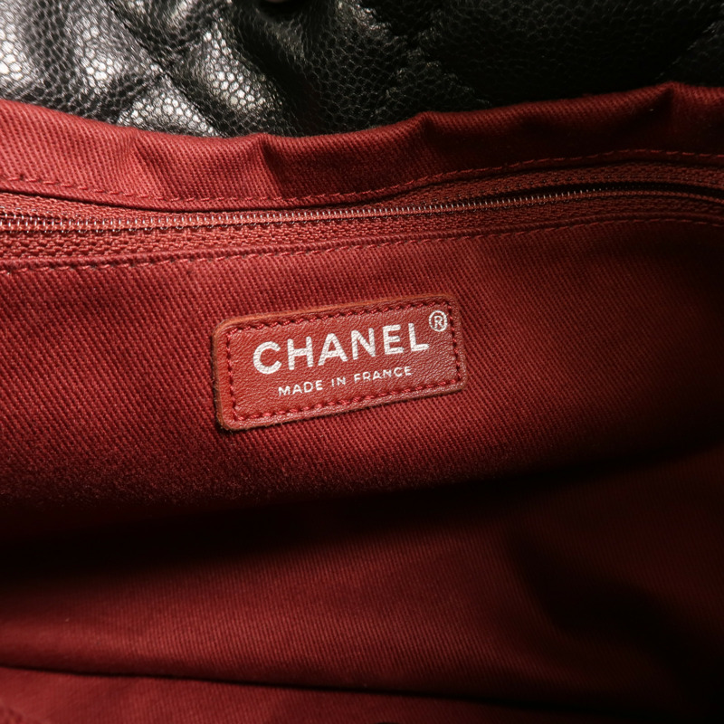 CHANEL 牛皮皮革Chain Shoulder Bag銀扣鏈帶肩背袋-5