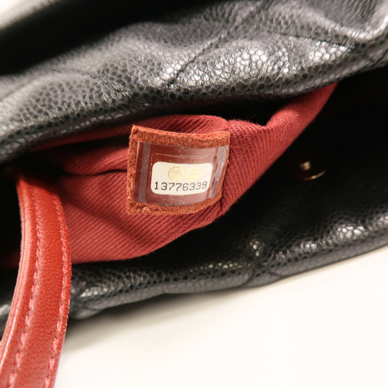 CHANEL 牛皮皮革Chain Shoulder Bag銀扣鏈帶肩背袋-6