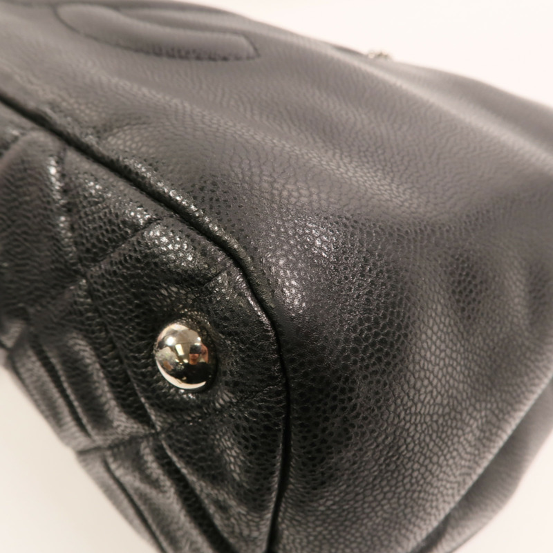 CHANEL 牛皮皮革Chain Shoulder Bag銀扣鏈帶肩背袋-10