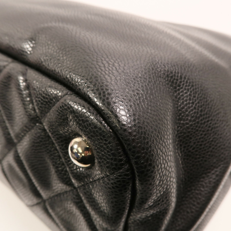 CHANEL 牛皮皮革Chain Shoulder Bag銀扣鏈帶肩背袋-12