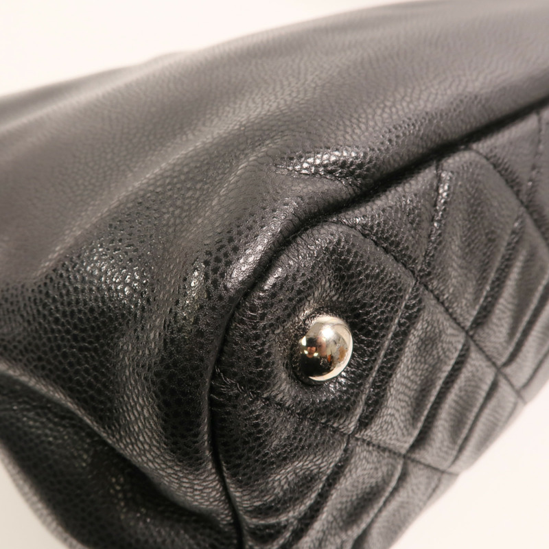 CHANEL 牛皮皮革Chain Shoulder Bag銀扣鏈帶肩背袋-13