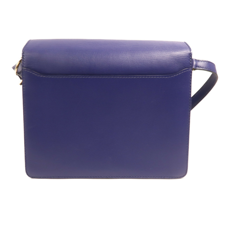 HERMES Evercolor皮革Roulis 23金扣肩背袋Bleu Electrique-1