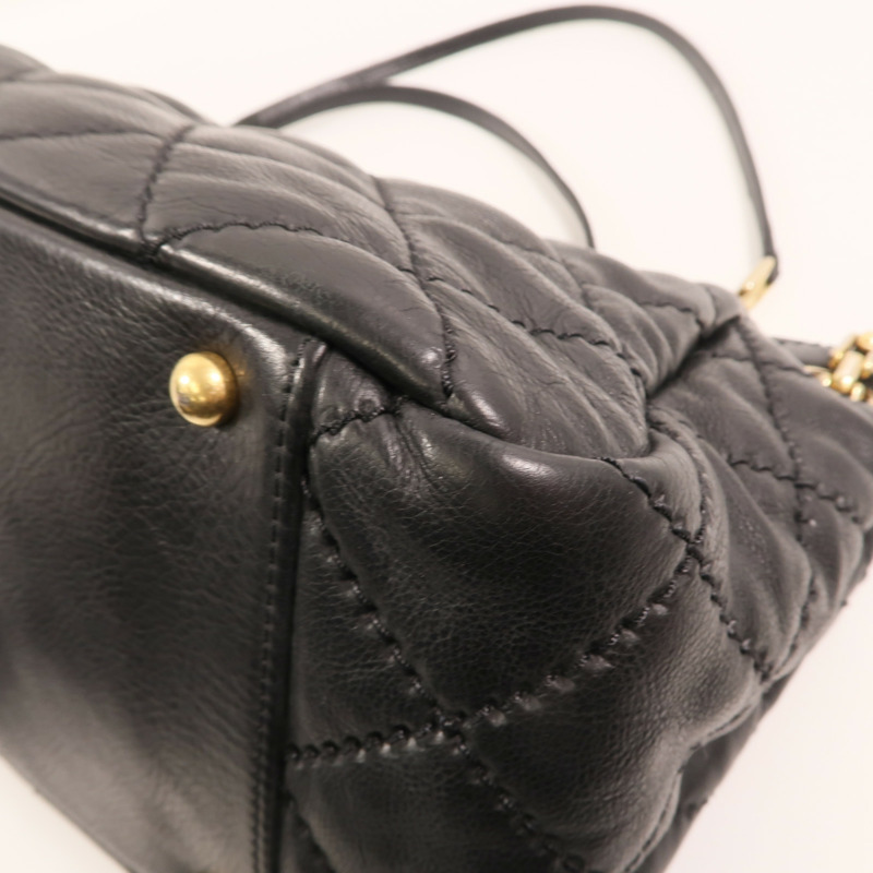 CHANEL 牛皮皮革Chain Shoulder金扣肩背袋-10