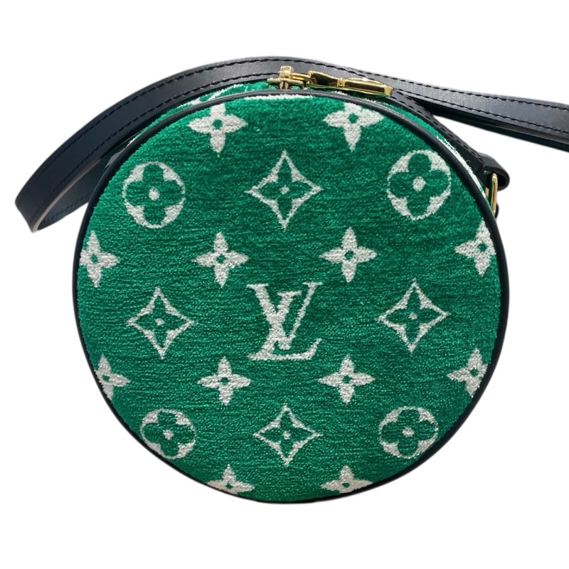 LOUIS VUITTON 路易威登 M46206 PAPILLON 巴比龍 植絨老花 綠色 金釦-2