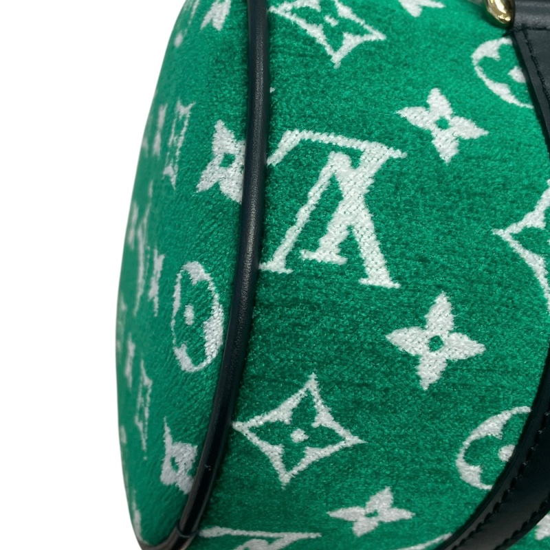 LOUIS VUITTON 路易威登 M46206 PAPILLON 巴比龍 植絨老花 綠色 金釦-7