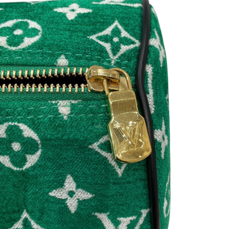 LOUIS VUITTON 路易威登 M46206 PAPILLON 巴比龍 植絨老花 綠色 金釦-11