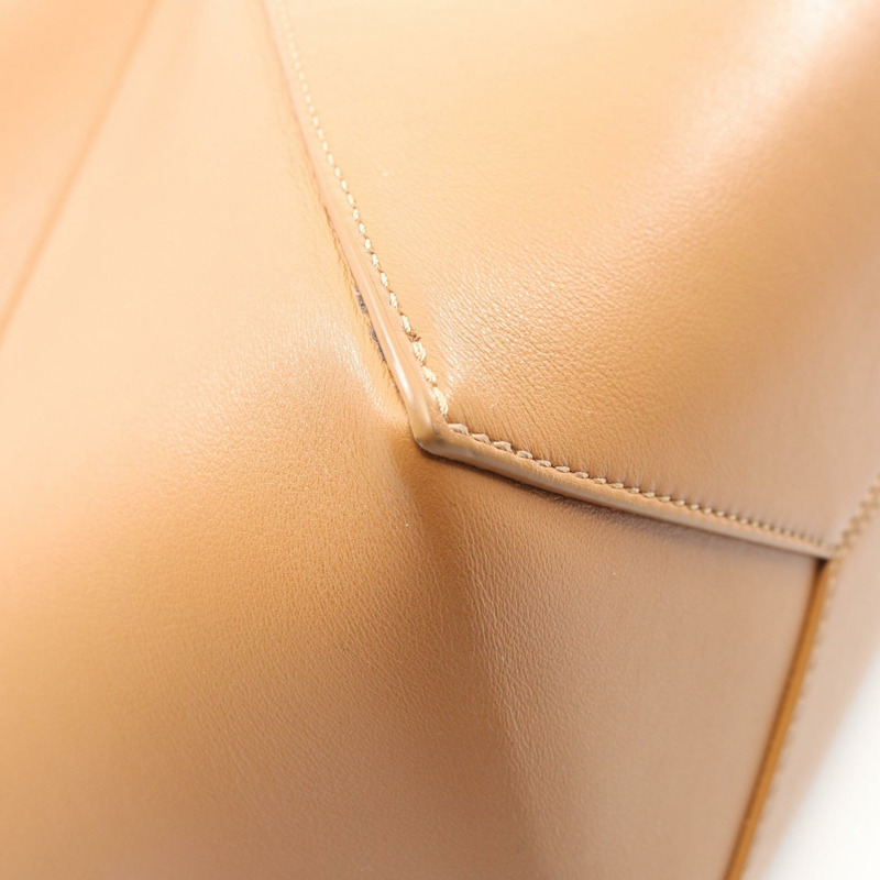 LOEWE PUZZLE TOTE 中型單肩包 A657G50X01 皮革棕色二手女款-5