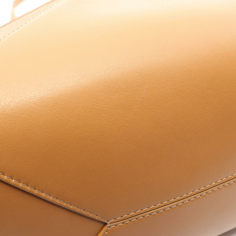 LOEWE PUZZLE TOTE 中型單肩包 A657G50X01 皮革棕色二手女款-6