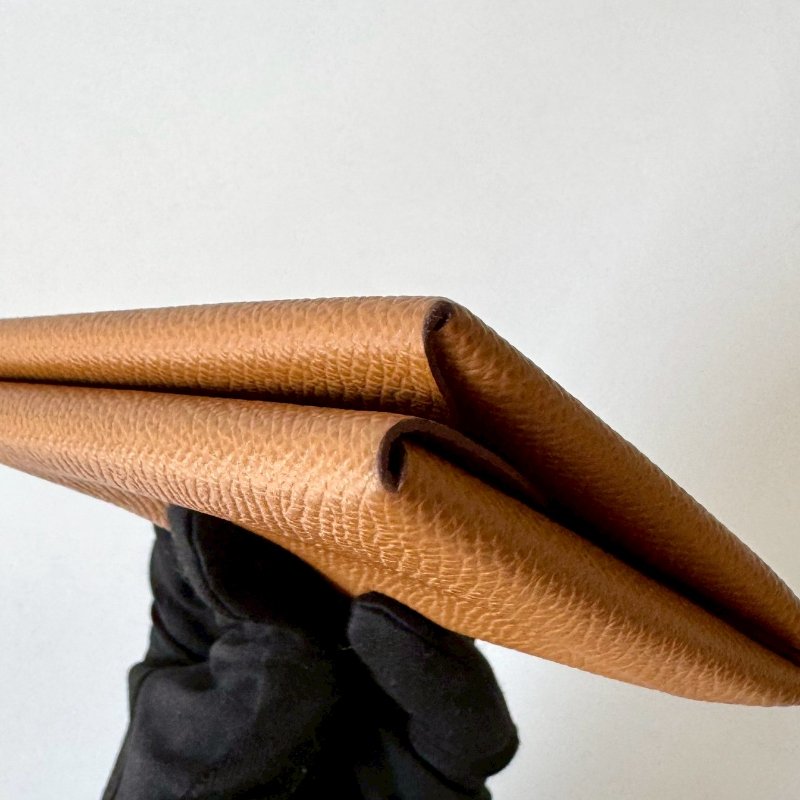 HERMES Calvi Duo 37Gold 金棕 Epsom皮 零錢袋 卡夾-6