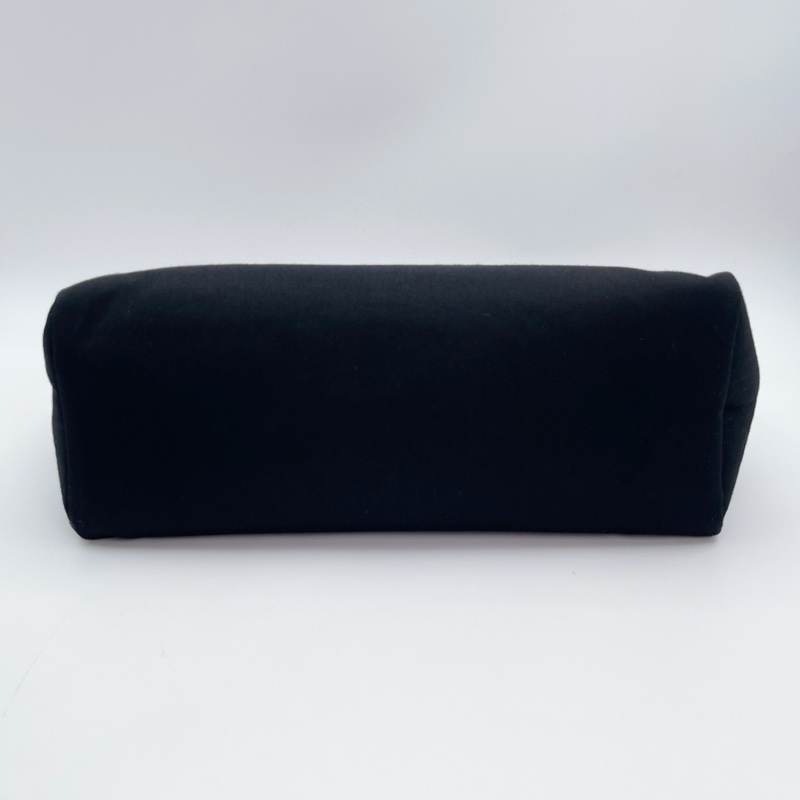 「JL精品代購」愛馬仕黑/深藍色herbag cabas帆布拼皮手提單肩托特包-7