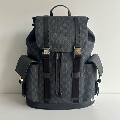 閒置新🫰🏻 全配有購證🙌🏻 Gucci 古馳 GG黑色大號背包