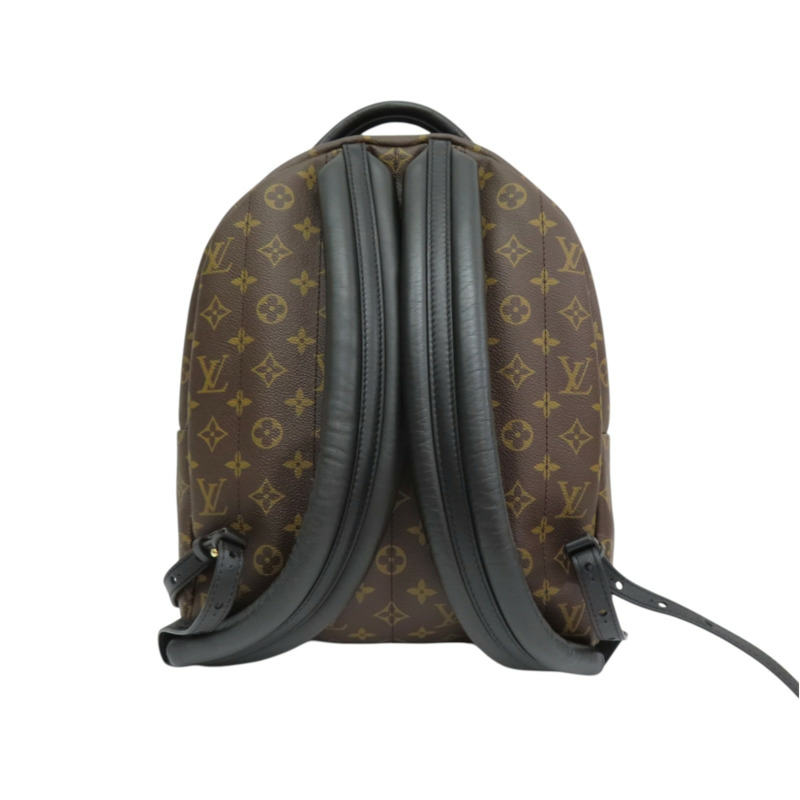 棕色 原花 帆布 Palm Springs MM 後背包【LOUIS VUITTON LV 路易威登】 M44874-1