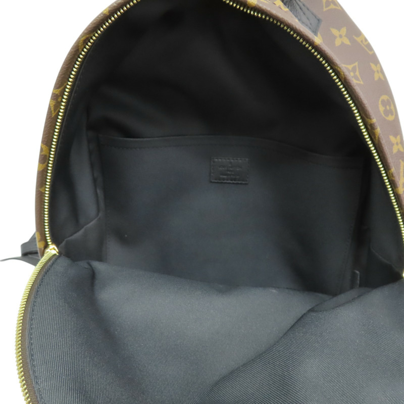 棕色 原花 帆布 Palm Springs MM 後背包【LOUIS VUITTON LV 路易威登】 M44874-4