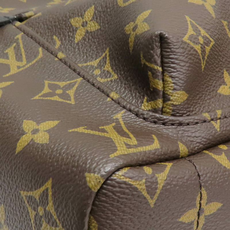 棕色 原花 帆布 Palm Springs MM 後背包【LOUIS VUITTON LV 路易威登】 M44874-11
