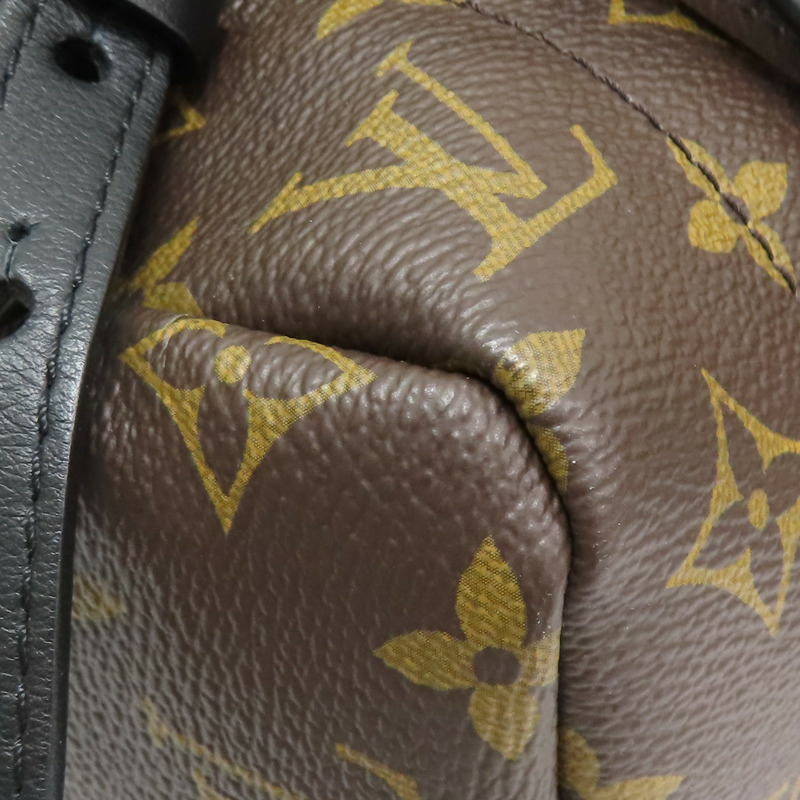 棕色 原花 帆布 Palm Springs MM 後背包【LOUIS VUITTON LV 路易威登】 M44874-13