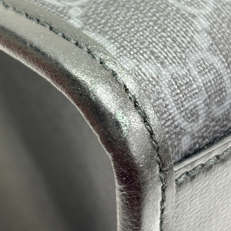 黑色 GG Supreme 帆布 Interlocking G 中型手提包 兩用包【GUCCI 古馳】 674155-13