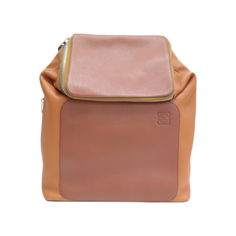 棕色 牛皮 GOYA 後背包【LOEWE 羅威】