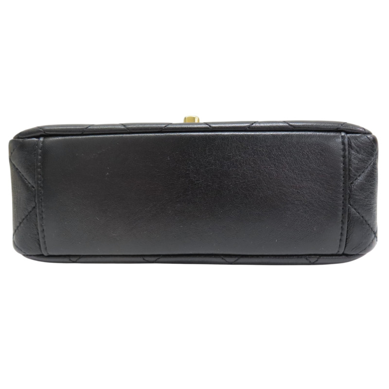黑色 菱格紋 羊皮 Mini Flap 肩背包【CHANEL 香奈兒】 AS3368-3