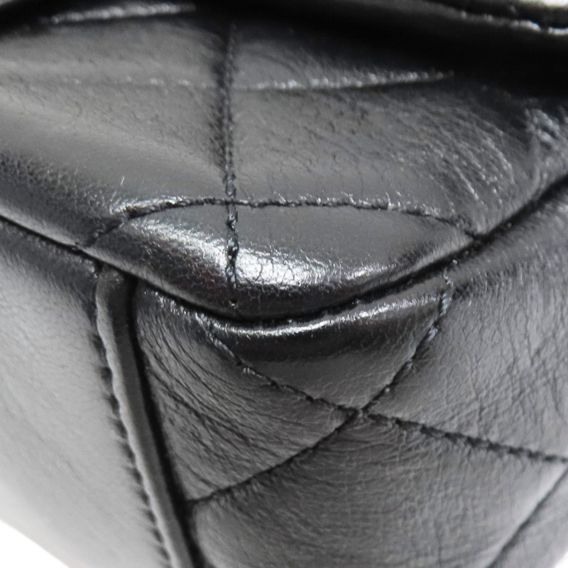 黑色 菱格紋 羊皮 Mini Flap 肩背包【CHANEL 香奈兒】 AS3368-9