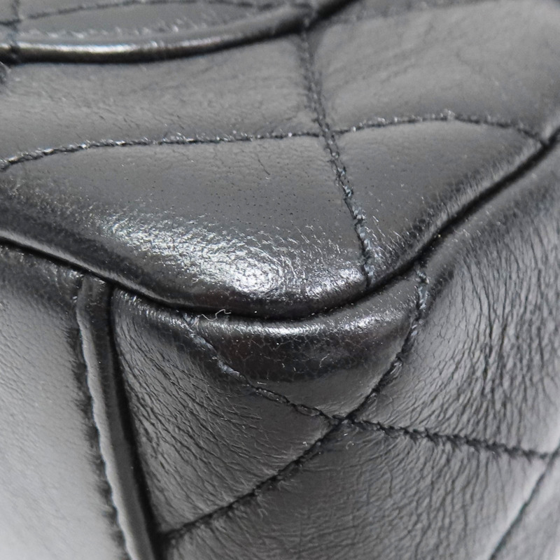 黑色 菱格紋 羊皮 Mini Flap 肩背包【CHANEL 香奈兒】 AS3368-11