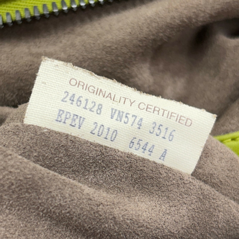 黃綠色 編織 羊皮 波士頓包 肩背包【BOTTEGA VENETA BV 寶緹嘉】 246128-6