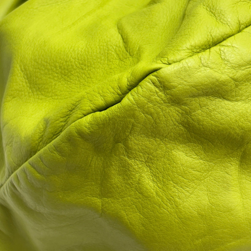 黃綠色 編織 羊皮 波士頓包 肩背包【BOTTEGA VENETA BV 寶緹嘉】 246128-9