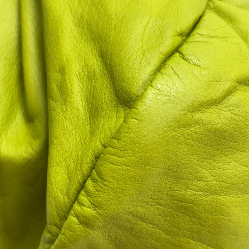 黃綠色 編織 羊皮 波士頓包 肩背包【BOTTEGA VENETA BV 寶緹嘉】 246128-11