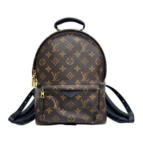 棕色 原花帆布 Palm Springs PM 後背包【LOUIS VUITTON LV 路易威登】 M41560