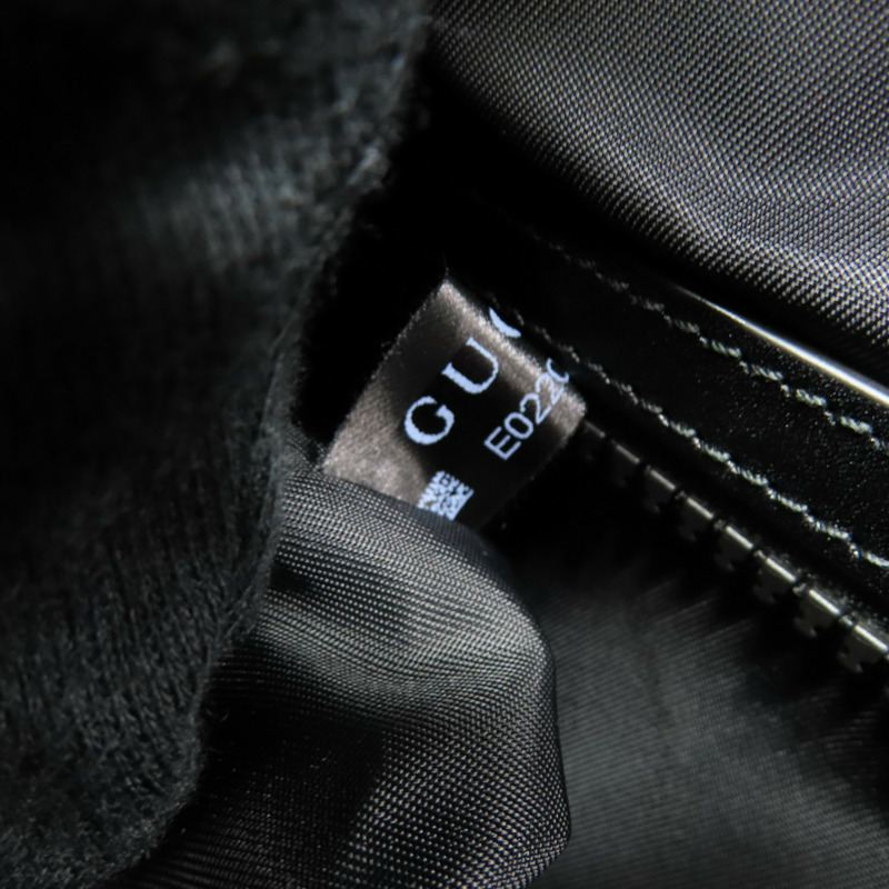 黑色 帆布 尼龍 Sherry Line 後背包【GUCCI 古馳】 450979-10