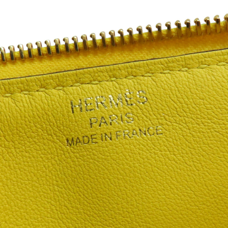 那不勒斯黃 Evercolor牛皮 Zipengo Chaine d'Ancre PM 手拿包 B刻 金扣【HERMES 愛馬仕】 H084326CK-5