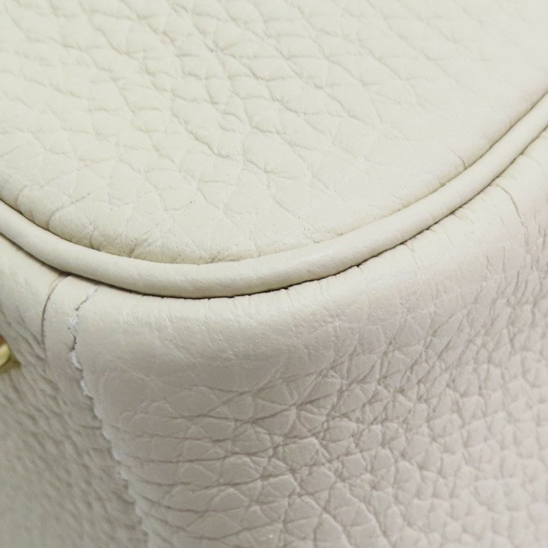 奶昔白 Clemence牛皮 Mini Lindy 肩背包 Z刻 金釦【HERMES 愛馬仕】 H079086CC-14